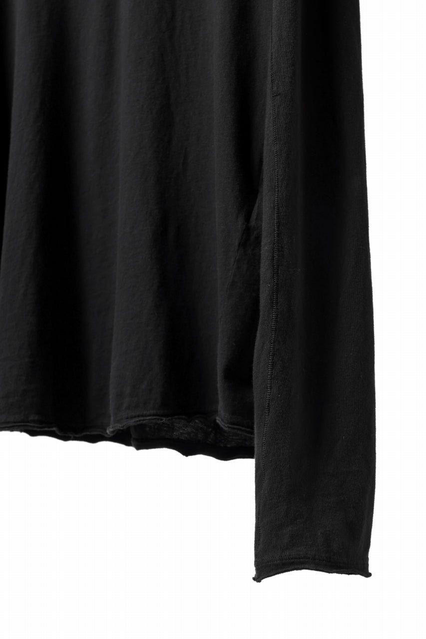 Load image into Gallery viewer, daub RAGLAN STITCH L/S CUTSEWN / DYED COTTON JERSEY (BLACK)