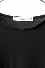 Load image into Gallery viewer, daub RAGLAN STITCH L/S CUTSEWN / DYED COTTON JERSEY (BLACK)