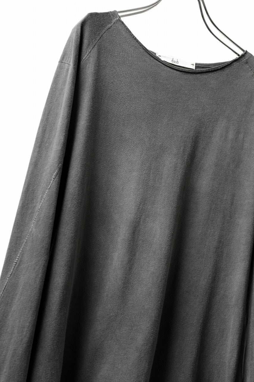 Load image into Gallery viewer, daub RAGLAN STITCH L/S CUTSEWN / COLD DYED COTTON JERSEY (GREY)