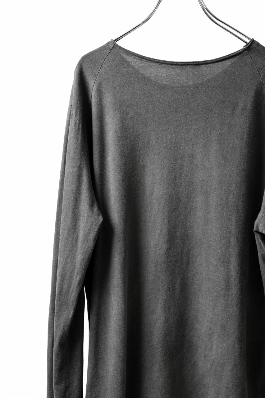 Load image into Gallery viewer, daub RAGLAN STITCH L/S CUTSEWN / COLD DYED COTTON JERSEY (GREY)
