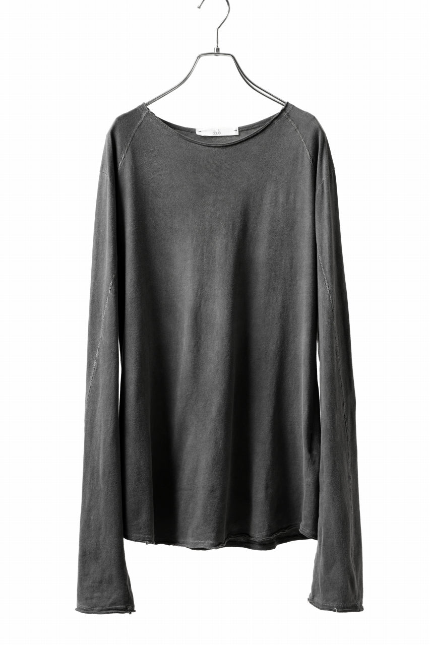 Load image into Gallery viewer, daub RAGLAN STITCH L/S CUTSEWN / COLD DYED COTTON JERSEY (GREY)