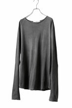 Load image into Gallery viewer, daub RAGLAN STITCH L/S CUTSEWN / COLD DYED COTTON JERSEY (GREY)