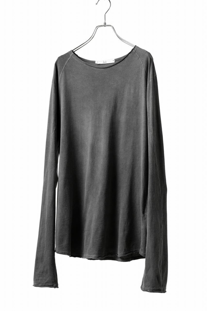 Load image into Gallery viewer, daub RAGLAN STITCH L/S CUTSEWN / COLD DYED COTTON JERSEY (GREY)