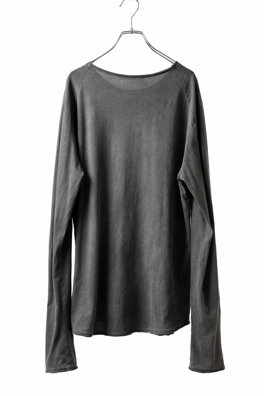 Load image into Gallery viewer, daub RAGLAN STITCH L/S CUTSEWN / COLD DYED COTTON JERSEY (GREY)