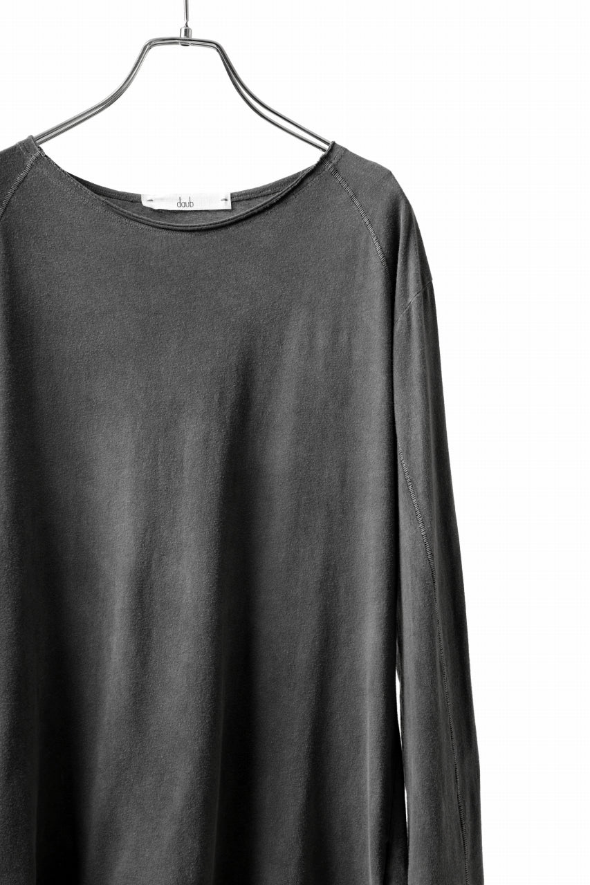 Load image into Gallery viewer, daub RAGLAN STITCH L/S CUTSEWN / COLD DYED COTTON JERSEY (GREY)
