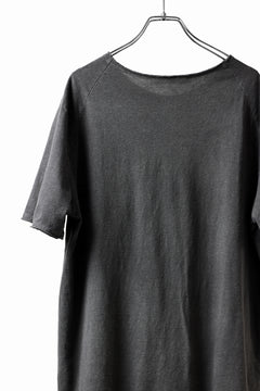 画像をギャラリービューアに読み込む, daub DYEING T-SHIRT SCAR STITCHED / CL-JERSEY (GREY)