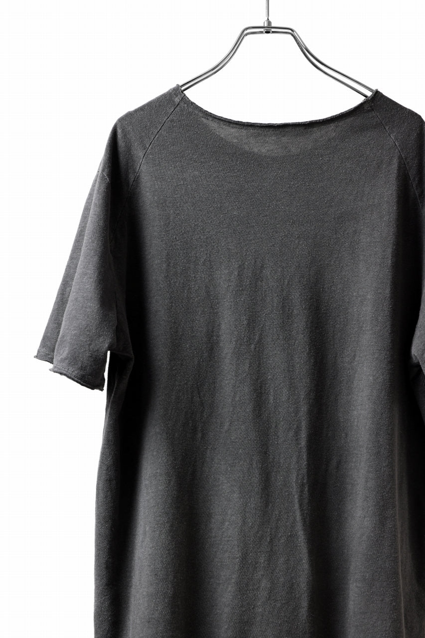 画像をギャラリービューアに読み込む, daub DYEING T-SHIRT SCAR STITCHED / CL-JERSEY (GREY)