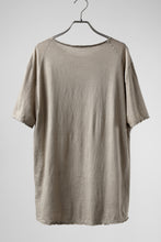 Load image into Gallery viewer, daub DYEING T-SHIRT SCAR STITCHED / CL-JERSEY (SAND)