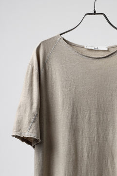 画像をギャラリービューアに読み込む, daub DYEING T-SHIRT SCAR STITCHED / CL-JERSEY (SAND)