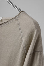 Load image into Gallery viewer, daub DYEING T-SHIRT SCAR STITCHED / CL-JERSEY (SAND)