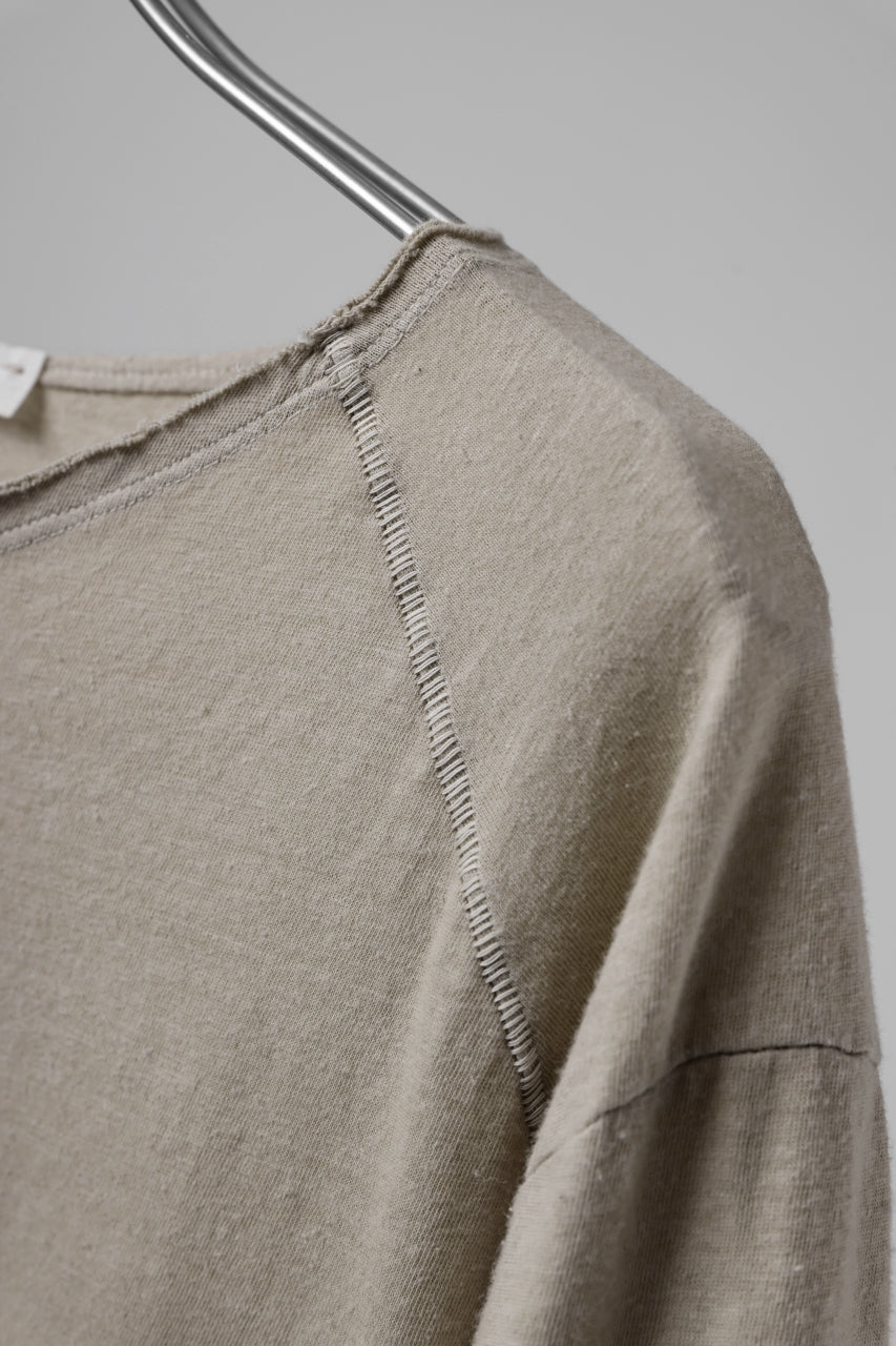 Load image into Gallery viewer, daub DYEING T-SHIRT SCAR STITCHED / CL-JERSEY (SAND)