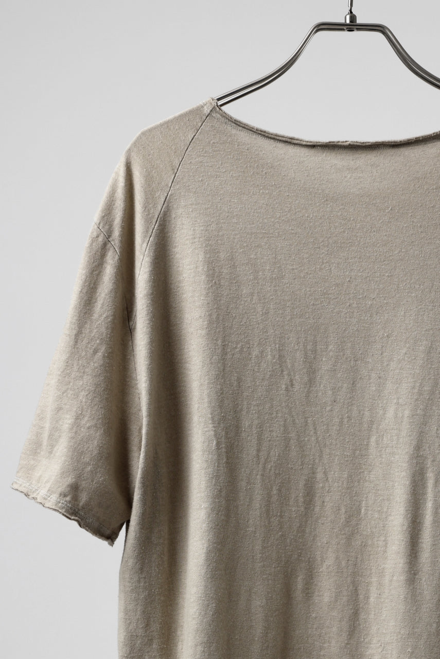 Load image into Gallery viewer, daub DYEING T-SHIRT SCAR STITCHED / CL-JERSEY (SAND)