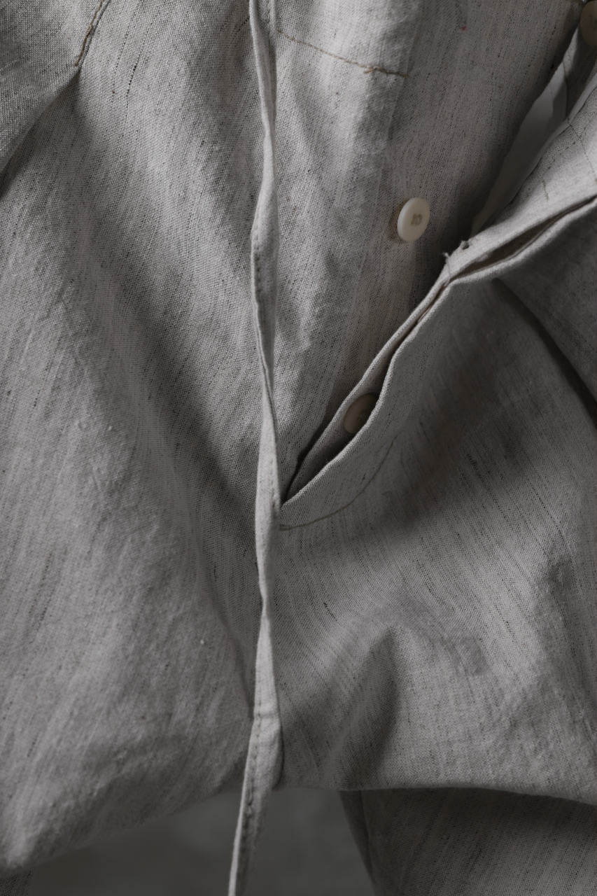 画像をギャラリービューアに読み込む, masnada PANTA BAGGY VAN 6POCKETS / CRUMPLED LINEN COTTON (CHALK)