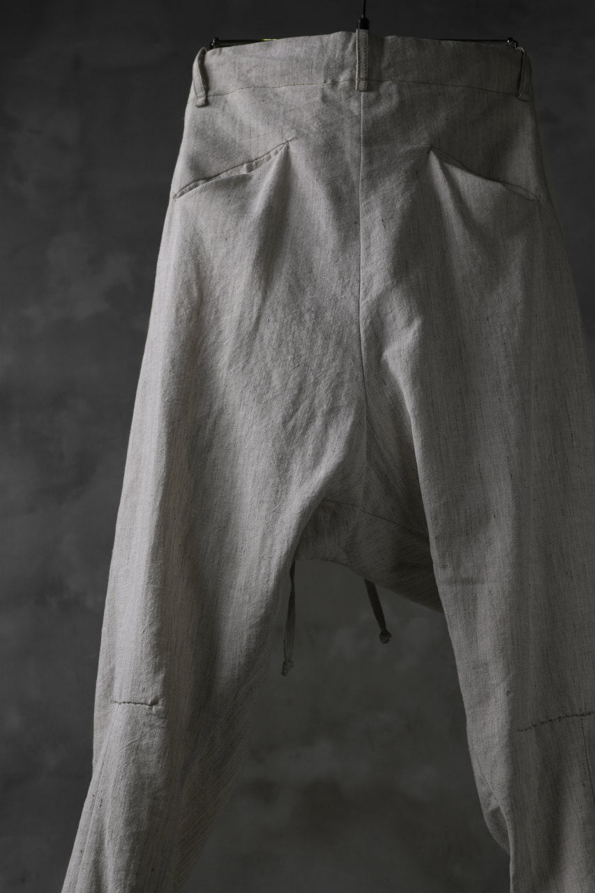 画像をギャラリービューアに読み込む, masnada PANTA BAGGY VAN 6POCKETS / CRUMPLED LINEN COTTON (CHALK)