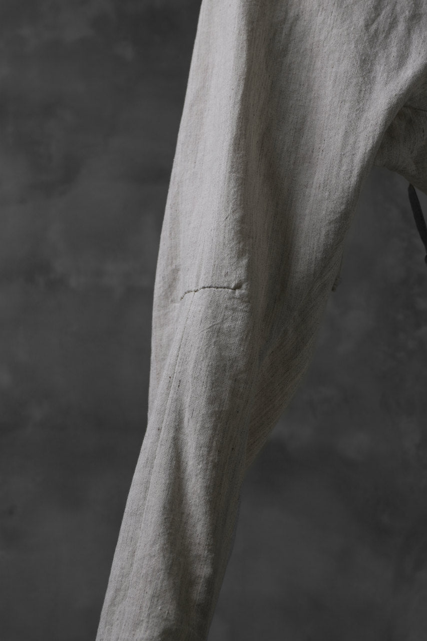 画像をギャラリービューアに読み込む, masnada PANTA BAGGY VAN 6POCKETS / CRUMPLED LINEN COTTON (CHALK)