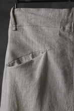 画像をギャラリービューアに読み込む, masnada PANTA BAGGY VAN 6POCKETS / CRUMPLED LINEN COTTON (CHALK)