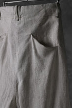 画像をギャラリービューアに読み込む, masnada PANTA BAGGY VAN 6POCKETS / CRUMPLED LINEN COTTON (CHALK)