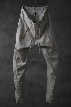 画像をギャラリービューアに読み込む, masnada PANTA BAGGY VAN 6POCKETS / CRUMPLED LINEN COTTON (CHALK)