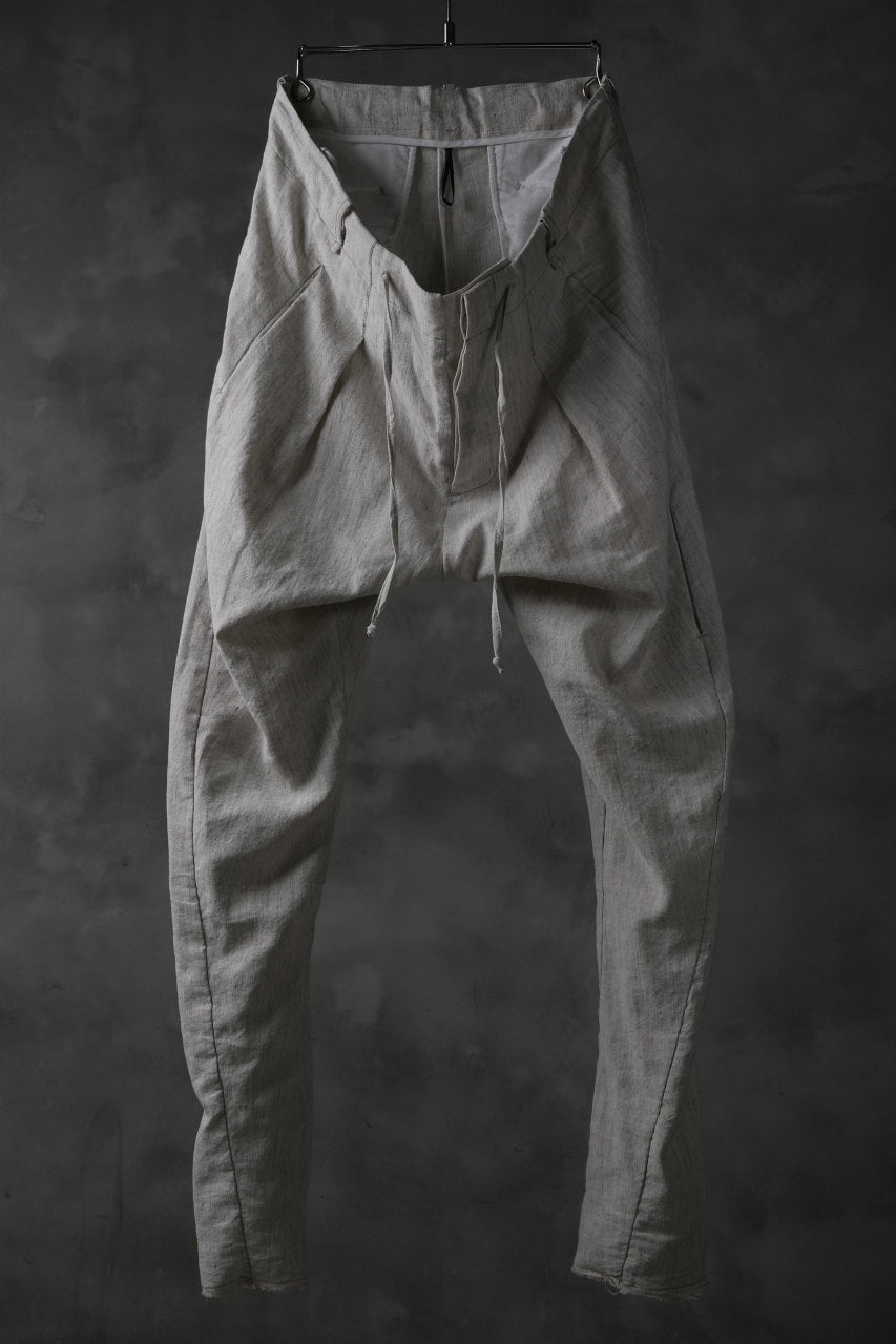画像をギャラリービューアに読み込む, masnada PANTA BAGGY VAN 6POCKETS / CRUMPLED LINEN COTTON (CHALK)