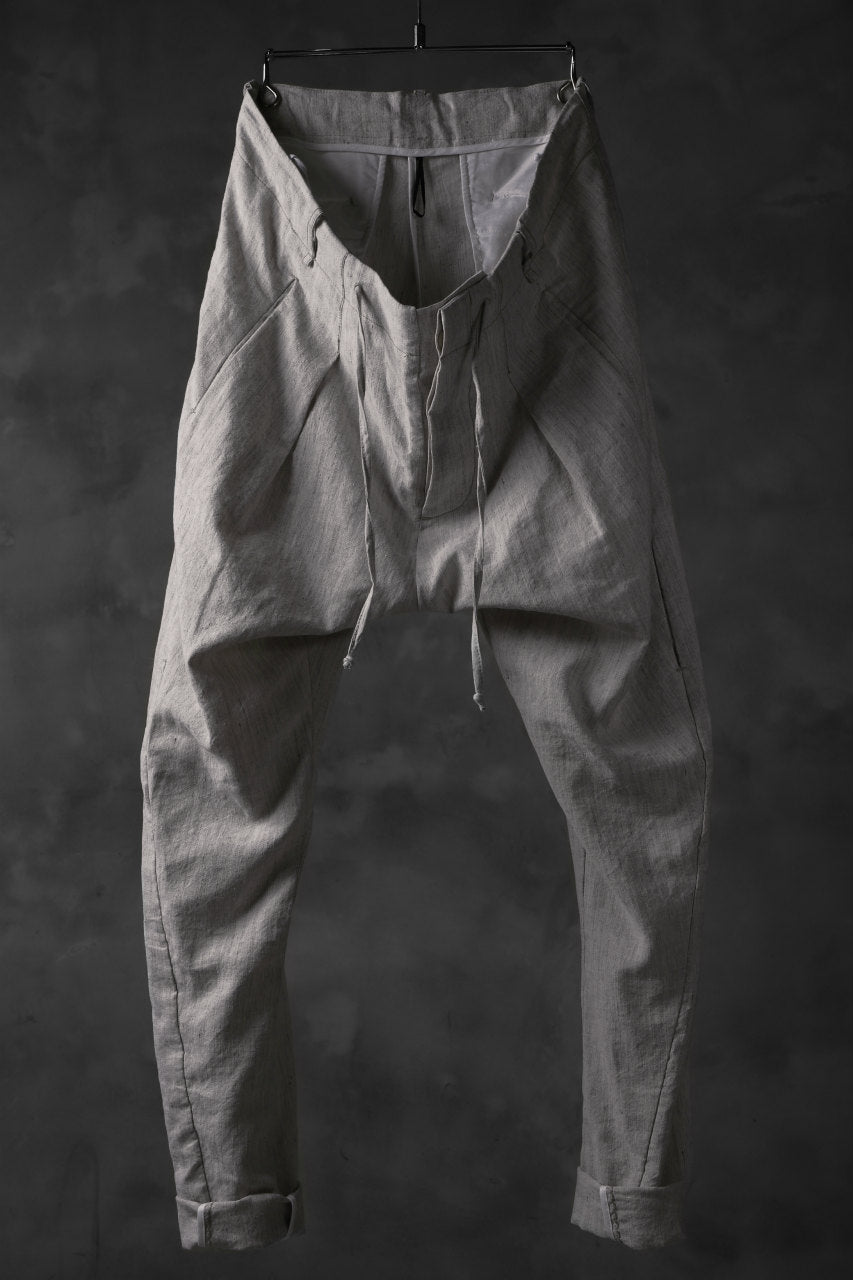 画像をギャラリービューアに読み込む, masnada PANTA BAGGY VAN 6POCKETS / CRUMPLED LINEN COTTON (CHALK)
