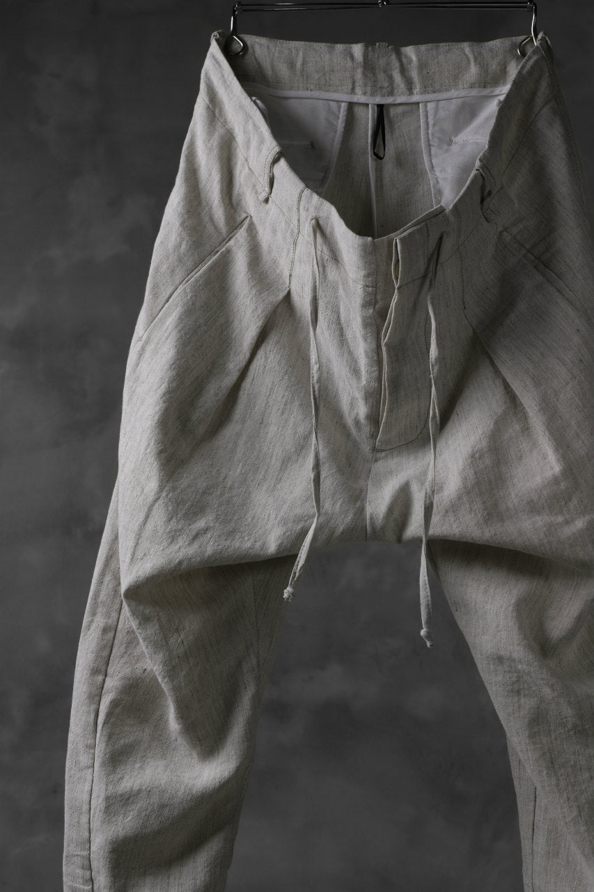 画像をギャラリービューアに読み込む, masnada PANTA BAGGY VAN 6POCKETS / CRUMPLED LINEN COTTON (CHALK)