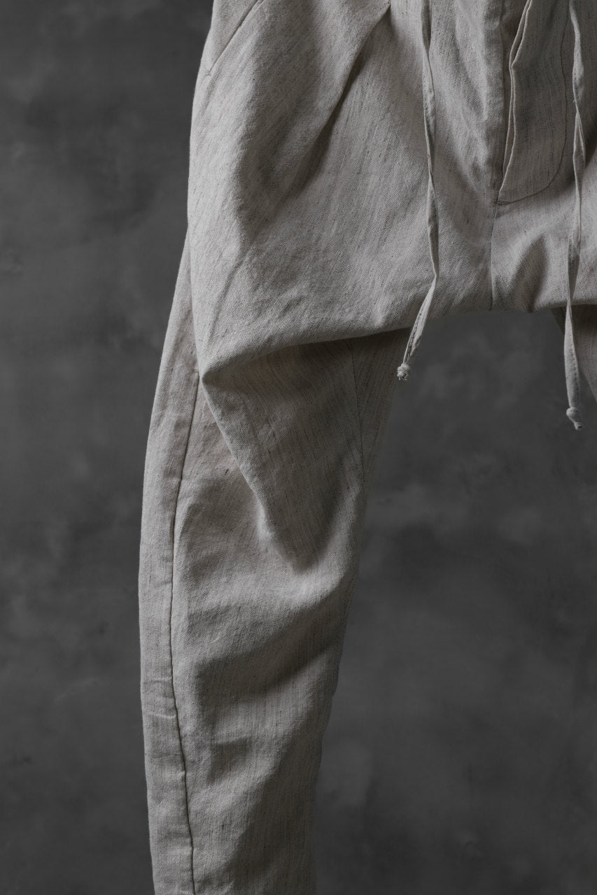 画像をギャラリービューアに読み込む, masnada PANTA BAGGY VAN 6POCKETS / CRUMPLED LINEN COTTON (CHALK)