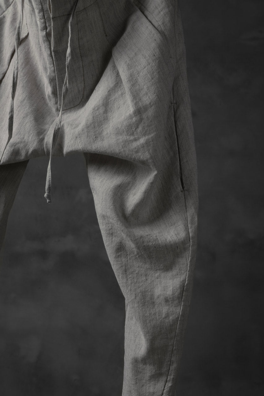 画像をギャラリービューアに読み込む, masnada PANTA BAGGY VAN 6POCKETS / CRUMPLED LINEN COTTON (CHALK)
