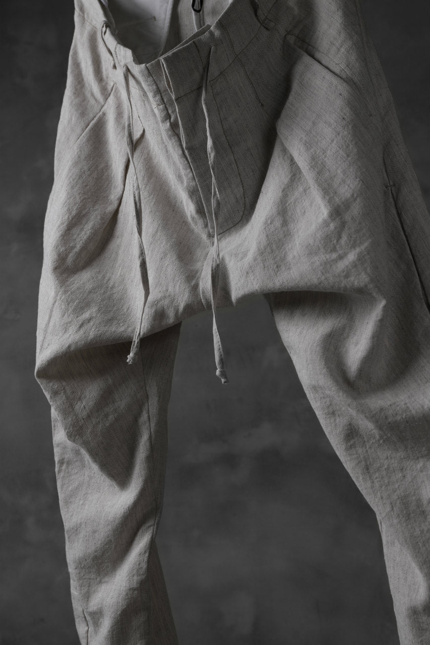 画像をギャラリービューアに読み込む, masnada PANTA BAGGY VAN 6POCKETS / CRUMPLED LINEN COTTON (CHALK)