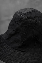 画像をギャラリービューアに読み込む, masnada SALVAGE BUCKET HAT /NEEDLED COTTON LINEN (BLACK)