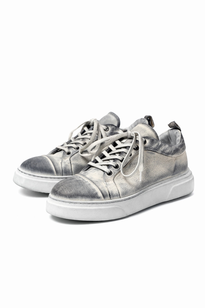 画像をギャラリービューアに読み込む, masnada LOW CUT SNEAKER / PELLE DI PECORA (DIRTY WHITE)