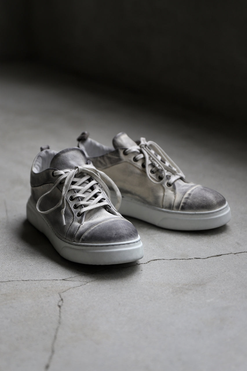 画像をギャラリービューアに読み込む, masnada LOW CUT SNEAKER / PELLE DI PECORA (DIRTY WHITE)