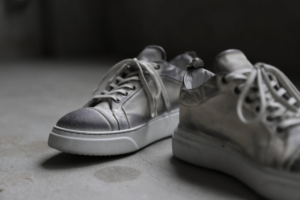 画像をギャラリービューアに読み込む, masnada LOW CUT SNEAKER / PELLE DI PECORA (DIRTY WHITE)