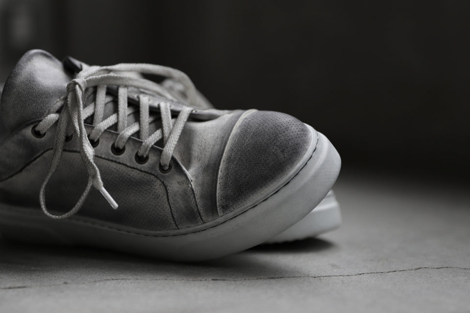 画像をギャラリービューアに読み込む, masnada LOW CUT SNEAKER / PELLE DI PECORA (DIRTY WHITE)