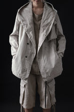 画像をギャラリービューアに読み込む, masnada CROPPED LOOSE POCKET PARKA JACKET / STRETCH COTTON RIPSTOP (FLINT)