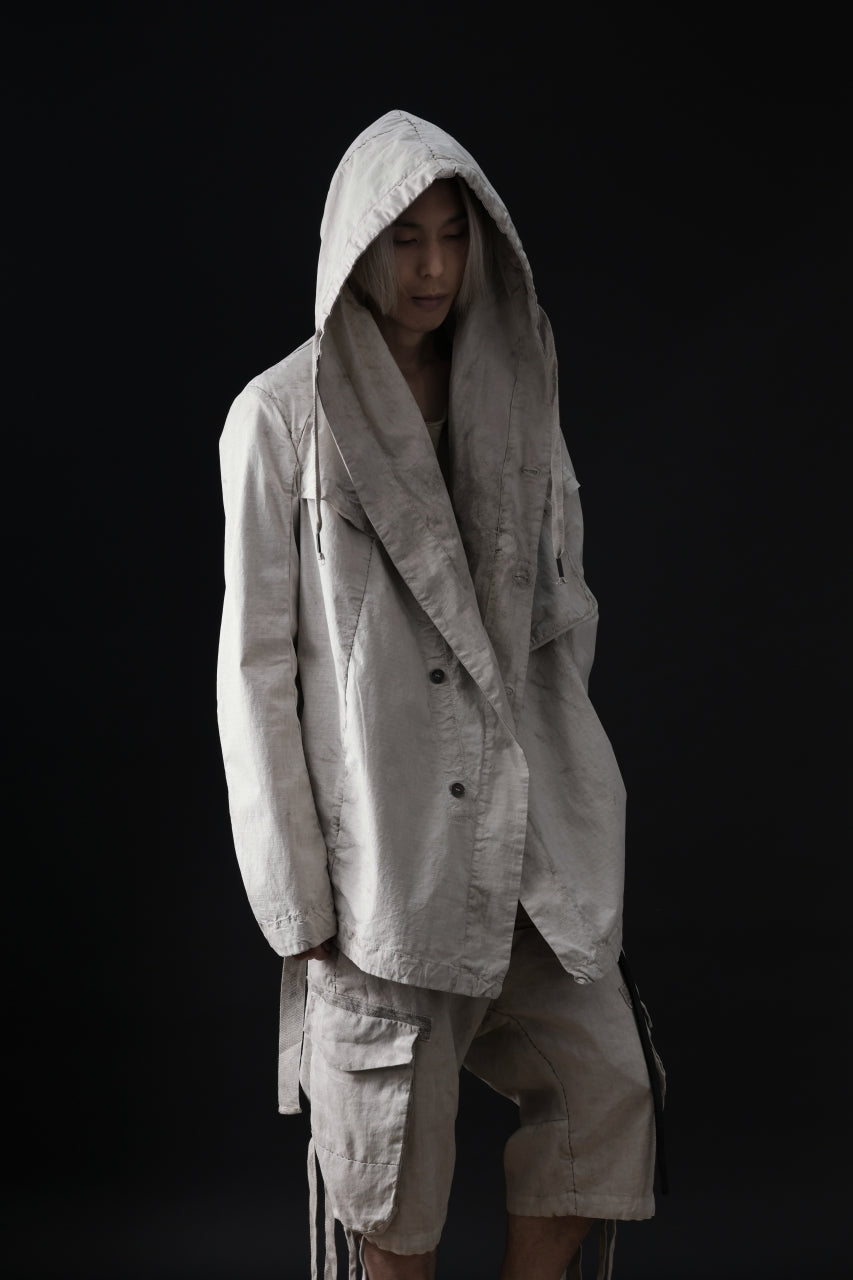 画像をギャラリービューアに読み込む, masnada CROPPED LOOSE POCKET PARKA JACKET / STRETCH COTTON RIPSTOP (FLINT)