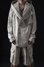 画像をギャラリービューアに読み込む, masnada CROPPED LOOSE POCKET PARKA JACKET / STRETCH COTTON RIPSTOP (FLINT)
