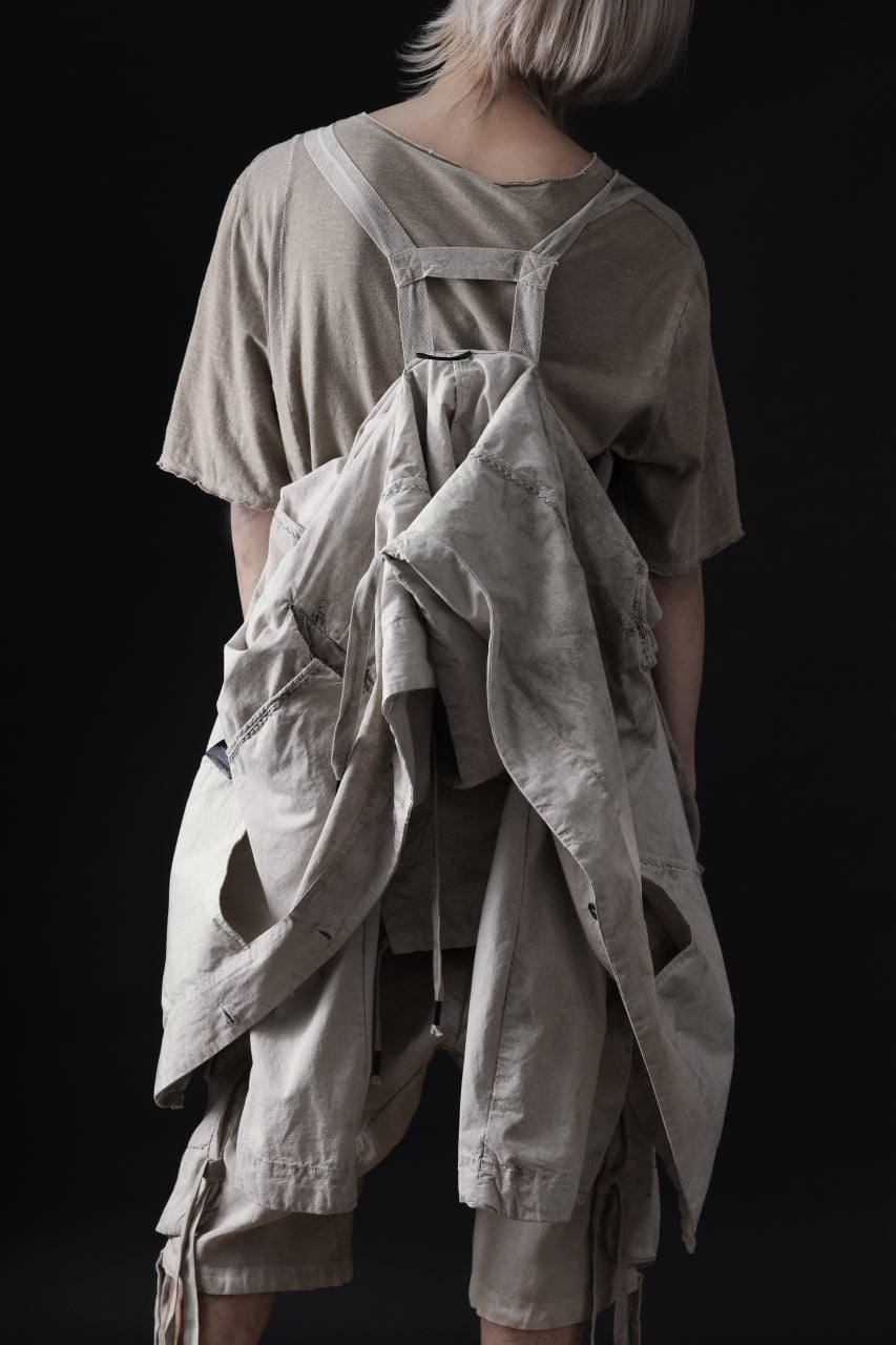 画像をギャラリービューアに読み込む, masnada CROPPED LOOSE POCKET PARKA JACKET / STRETCH COTTON RIPSTOP (FLINT)