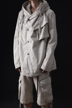 画像をギャラリービューアに読み込む, masnada CROPPED LOOSE POCKET PARKA JACKET / STRETCH COTTON RIPSTOP (FLINT)