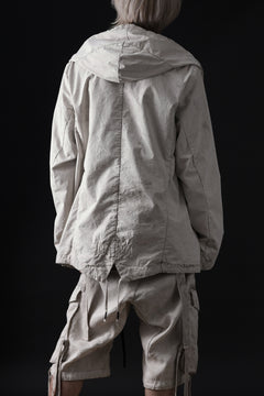 画像をギャラリービューアに読み込む, masnada CROPPED LOOSE POCKET PARKA JACKET / STRETCH COTTON RIPSTOP (FLINT)