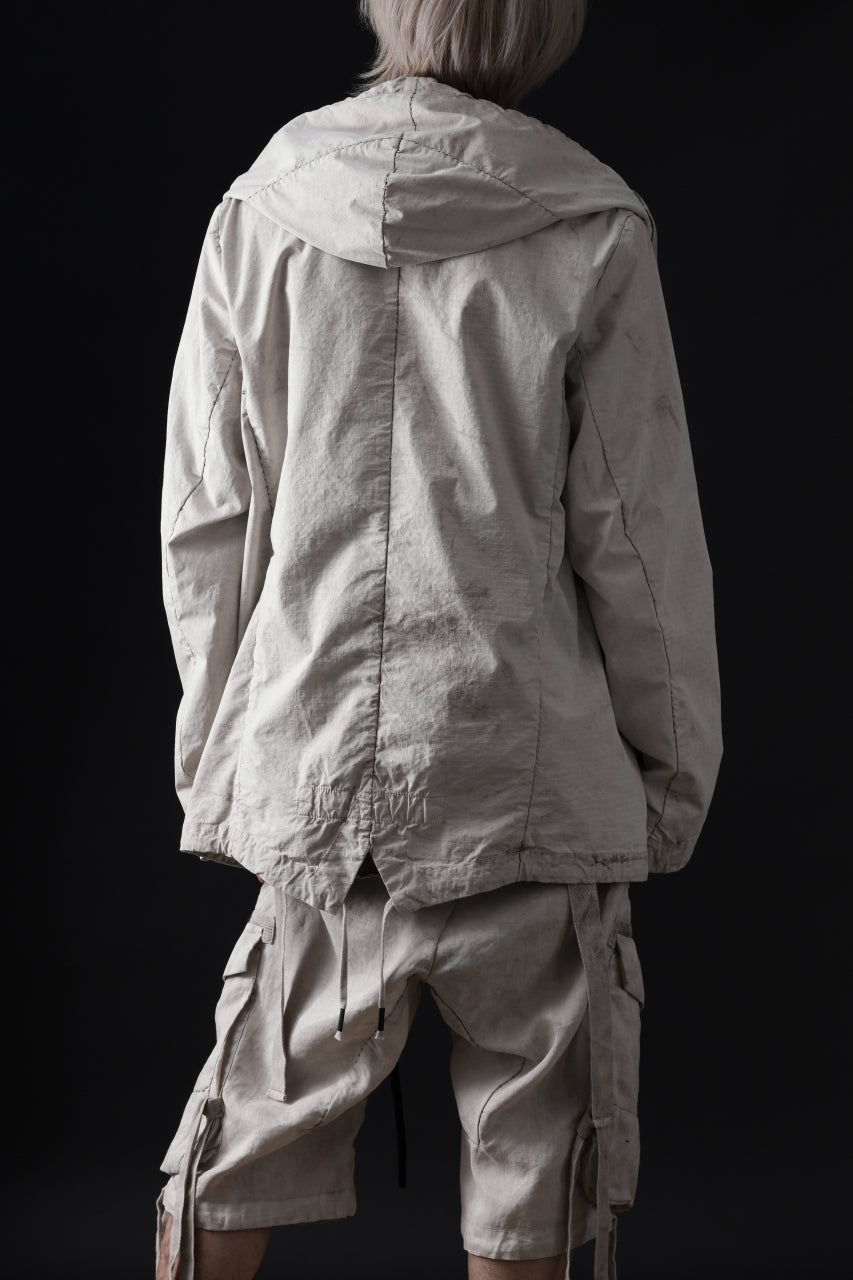 画像をギャラリービューアに読み込む, masnada CROPPED LOOSE POCKET PARKA JACKET / STRETCH COTTON RIPSTOP (FLINT)