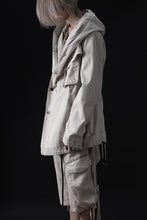 画像をギャラリービューアに読み込む, masnada CROPPED LOOSE POCKET PARKA JACKET / STRETCH COTTON RIPSTOP (FLINT)
