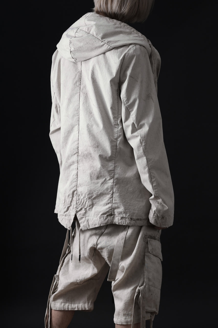画像をギャラリービューアに読み込む, masnada CROPPED LOOSE POCKET PARKA JACKET / STRETCH COTTON RIPSTOP (FLINT)