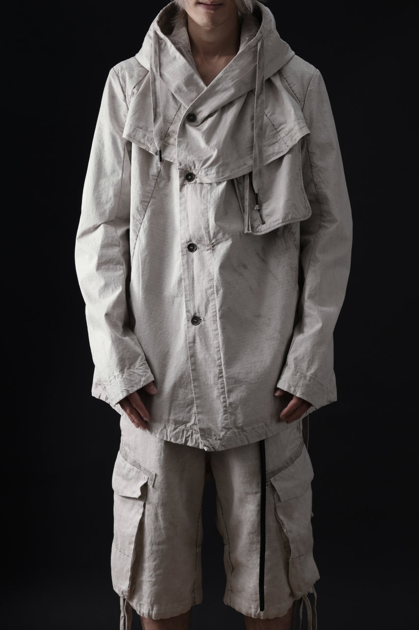 画像をギャラリービューアに読み込む, masnada CROPPED LOOSE POCKET PARKA JACKET / STRETCH COTTON RIPSTOP (FLINT)