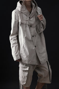 画像をギャラリービューアに読み込む, masnada CROPPED LOOSE POCKET PARKA JACKET / STRETCH COTTON RIPSTOP (FLINT)
