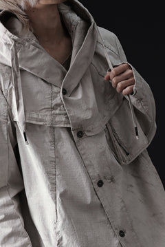 画像をギャラリービューアに読み込む, masnada CROPPED LOOSE POCKET PARKA JACKET / STRETCH COTTON RIPSTOP (FLINT)