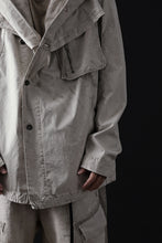 画像をギャラリービューアに読み込む, masnada CROPPED LOOSE POCKET PARKA JACKET / STRETCH COTTON RIPSTOP (FLINT)