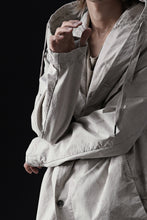 画像をギャラリービューアに読み込む, masnada CROPPED LOOSE POCKET PARKA JACKET / STRETCH COTTON RIPSTOP (FLINT)