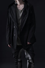 画像をギャラリービューアに読み込む, masnada CROPPED LOOSE POCKET PARKA JACKET / STRETCH COTTON RIPSTOP (SOLID BLACK)