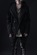 画像をギャラリービューアに読み込む, masnada CROPPED LOOSE POCKET PARKA JACKET / STRETCH COTTON RIPSTOP (SOLID BLACK)