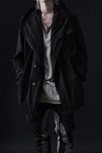 画像をギャラリービューアに読み込む, masnada CROPPED LOOSE POCKET PARKA JACKET / STRETCH COTTON RIPSTOP (SOLID BLACK)